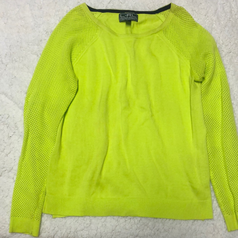 Ralph Lauren lime green sweater